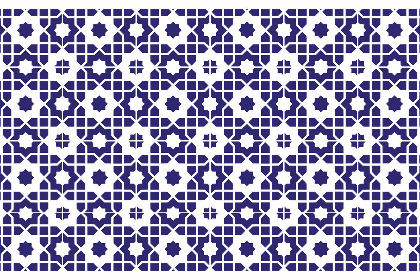 Kitchen Mat 2x3' - Indigo Tile
