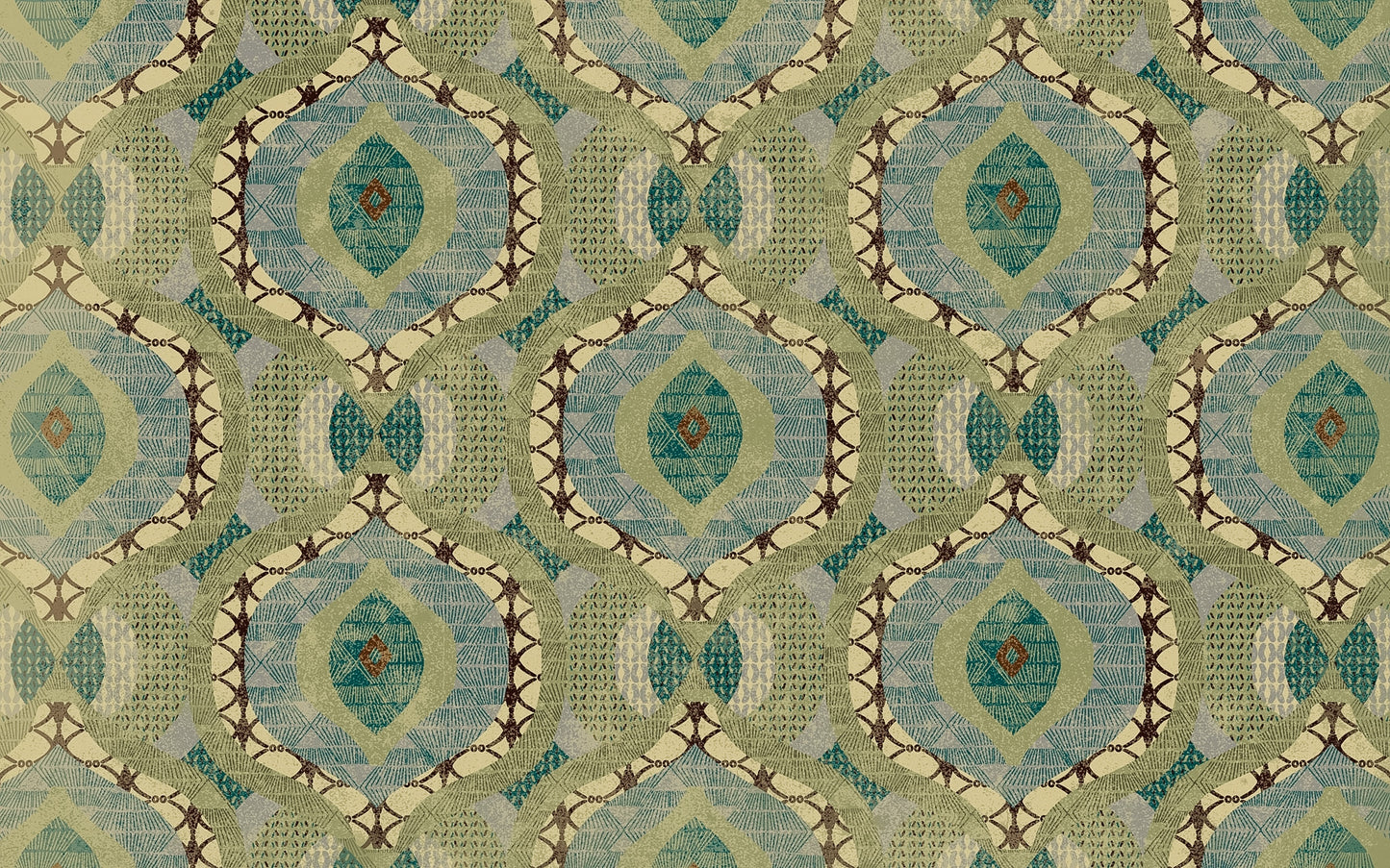 Kitchen Mat 2x3' - Olive Sage Abstract
