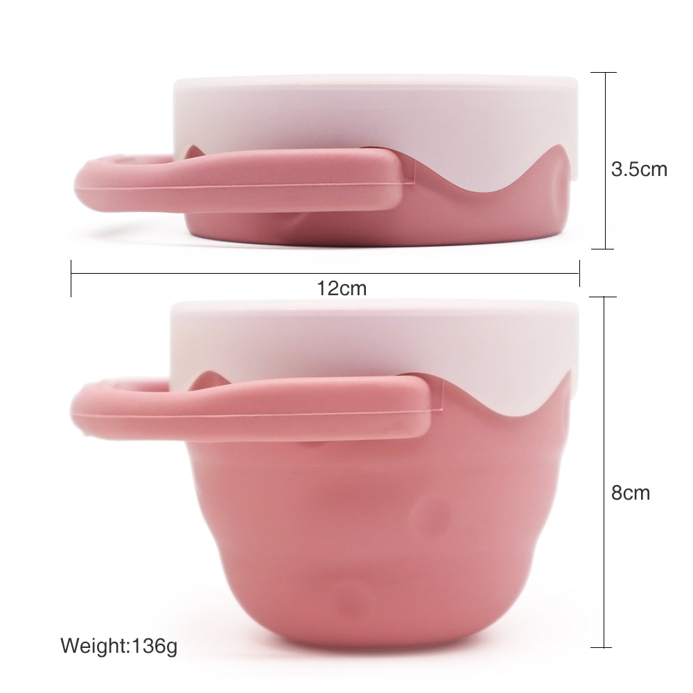 Silicone Collapsible Snack Cup - Poppy + Clover