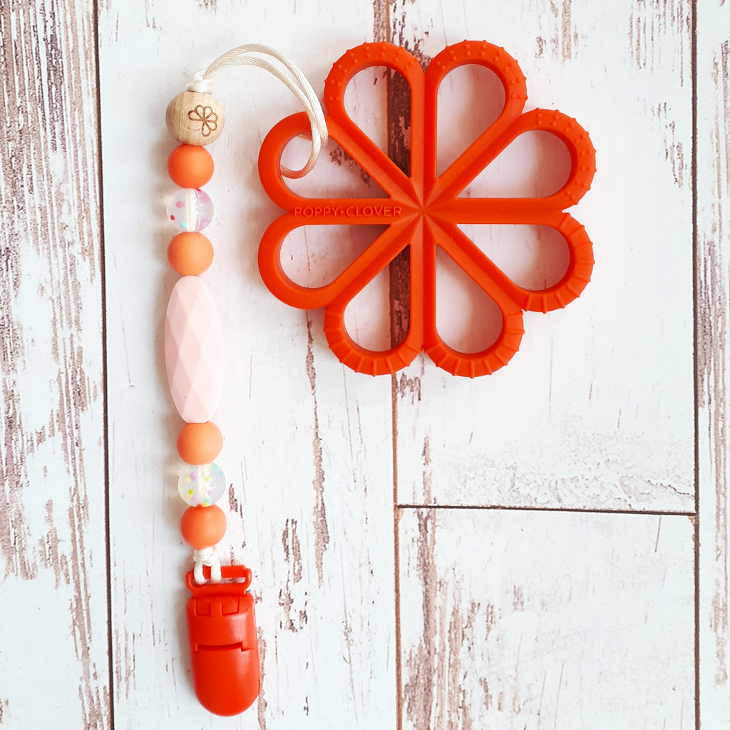 Red Flower Teether | Modern Function Home