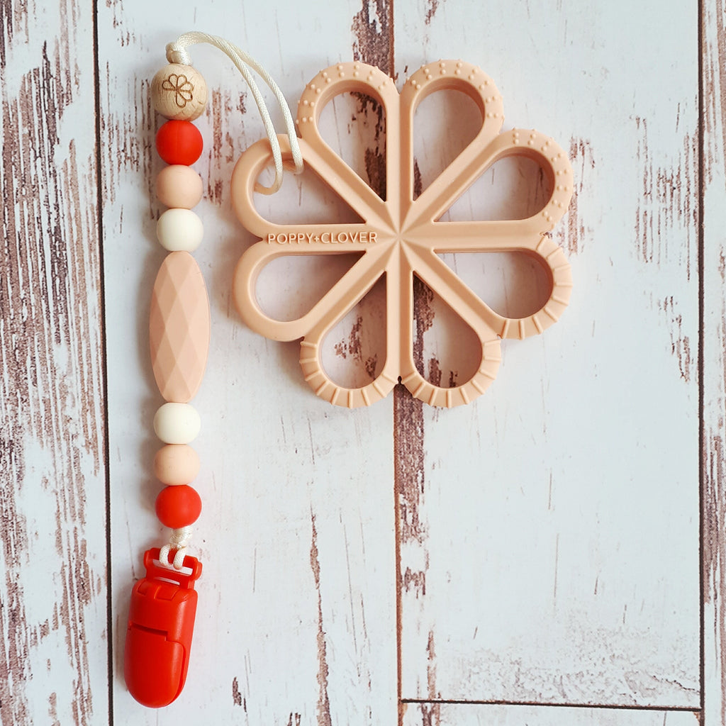 Peach Flower Teether | Modern Function Home
