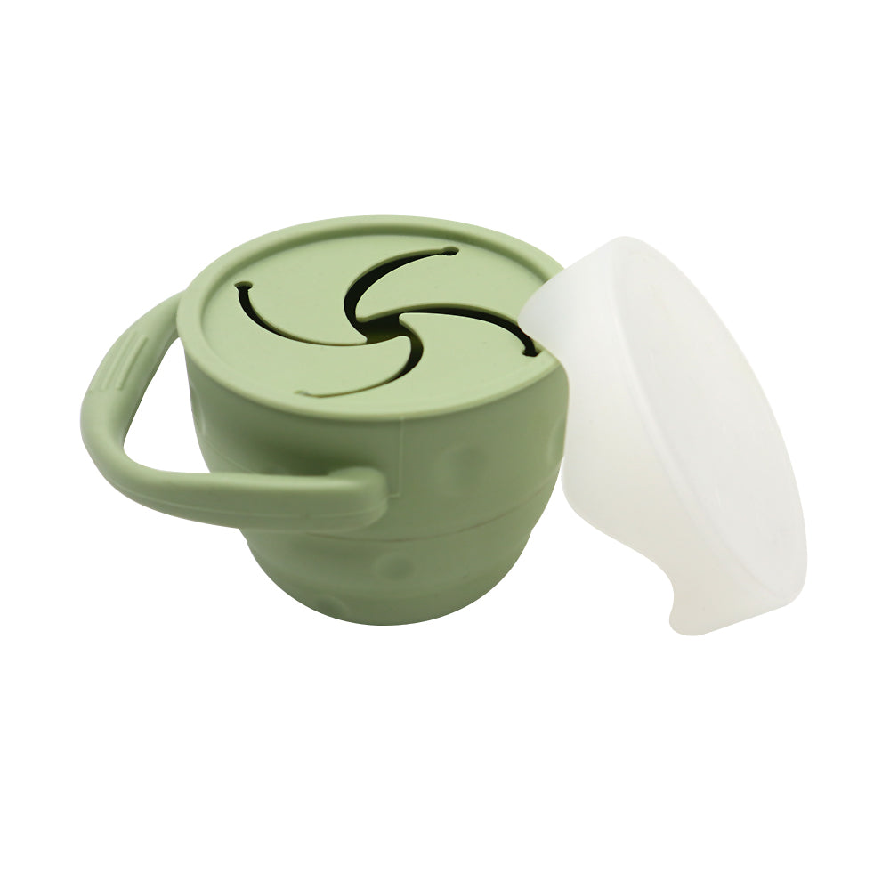 Silicone Collapsible Snack Cup - Poppy + Clover