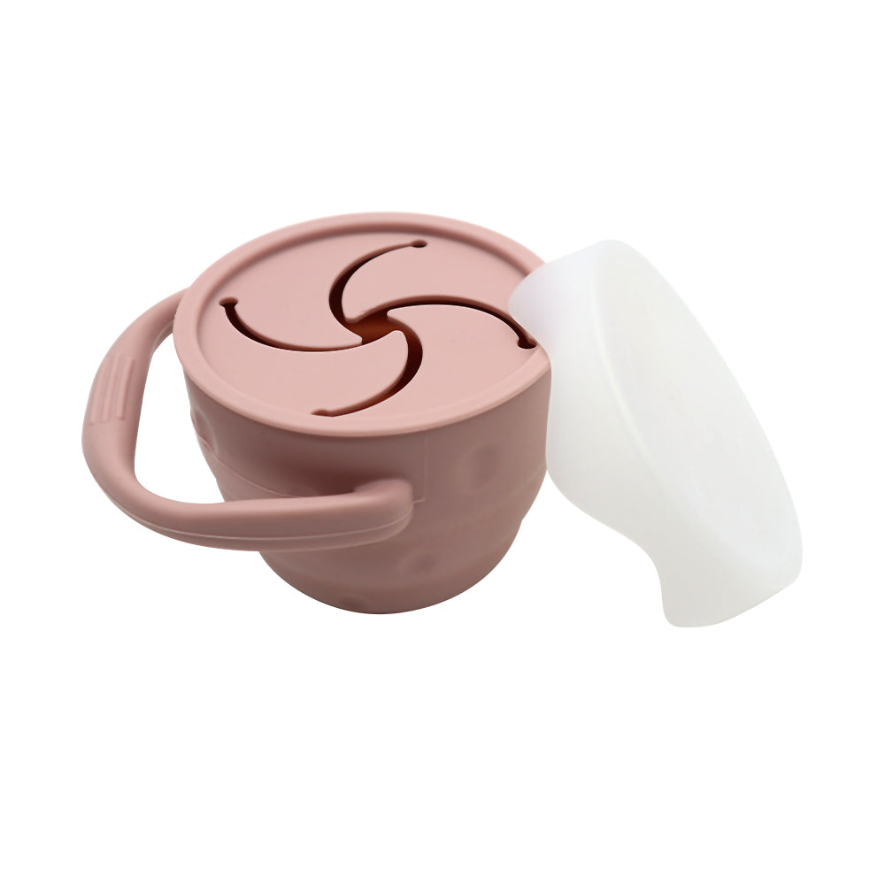 Silicone Collapsible Snack Cup - Poppy + Clover