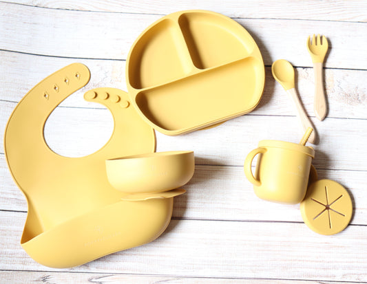 Silicone Feeding Set - Poppy + Clover