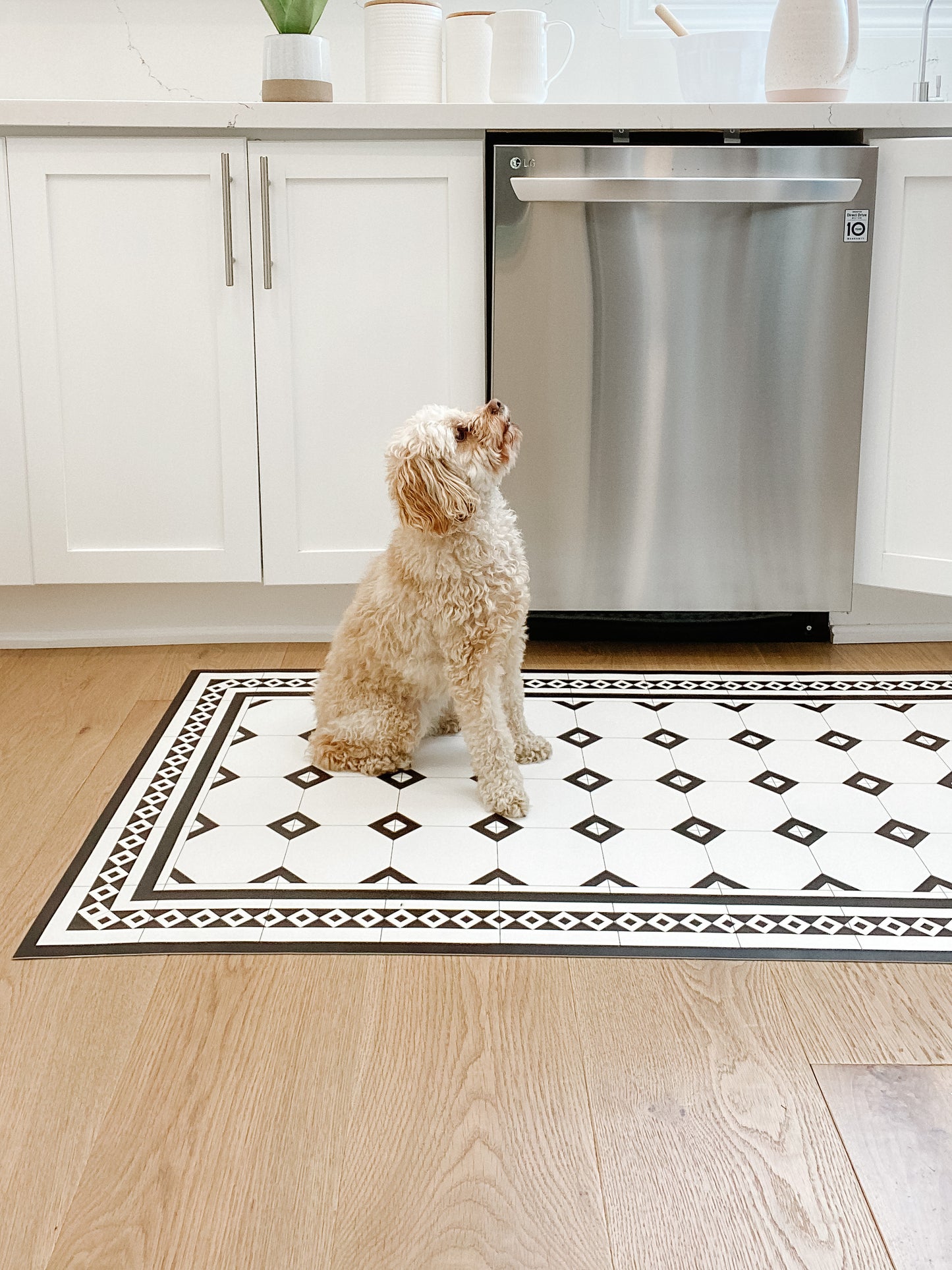 Mudroom 4x5' - Classic B&W Tile