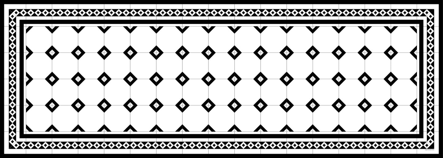 Mudroom 4x5' - Classic B&W Tile